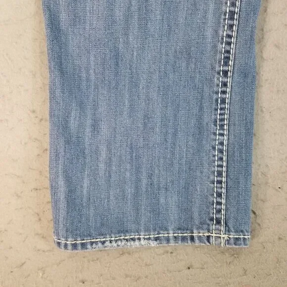 Rock & Roll Cowboy denim jeans men's 38x32 double barrel relaxed straight